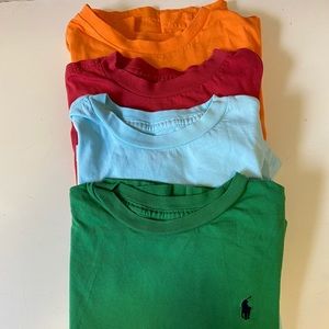 FOUR short sleeve POLO Ralph Lauren tee kid SMALL